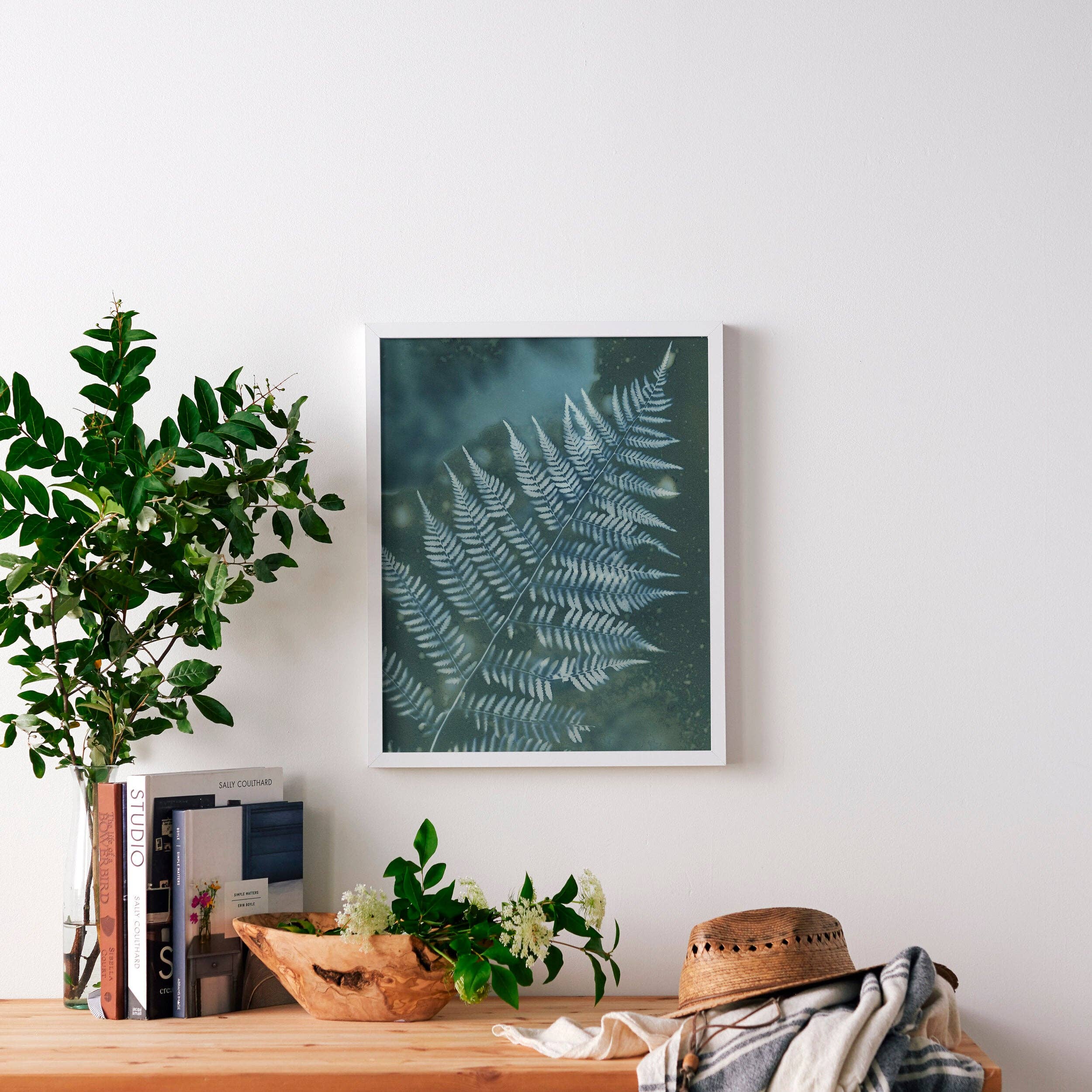 RAINY DAY FERN | BOTANICAL CYANOTYPE ART PRINT