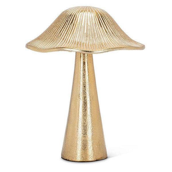 RIBBED MUSHROOM - GOLD: LARGE (7"H)