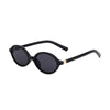 BLACK OVAL STREET STYLE SUNGLASSES