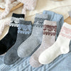 WARM MID-CALF SOCKS LIGHT GREY / (OS)