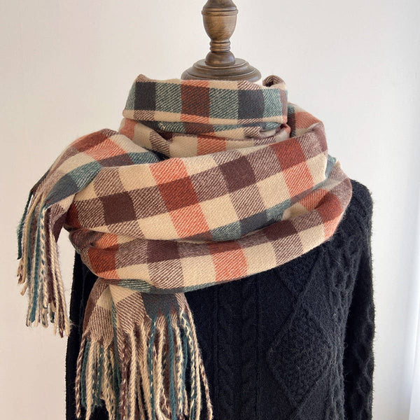 VINTAGE STYLE CHECK SCARF