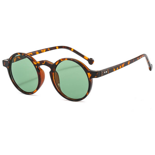 LEOPARD ROUND FRAME GLASSES