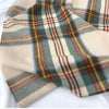 PLAID SCARF VINTAGE TASSEL