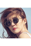 THIN RIM ROUND SUNGLASSES