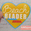 BEACH READER STICKER