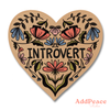 INTROVERT FLORAL HEART STICKER
