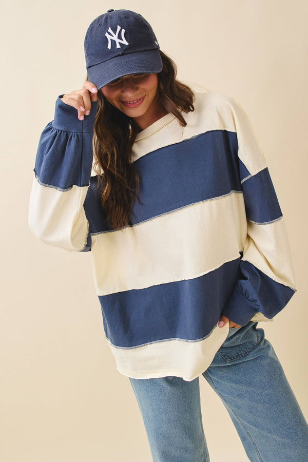 LONG SLEEVE SLOUCHY TOP