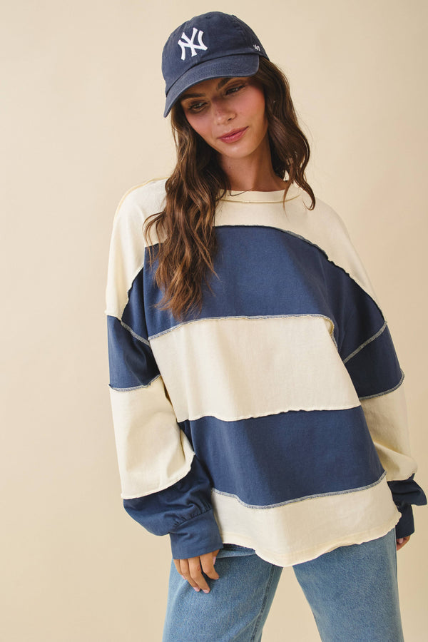 LONG SLEEVE SLOUCHY TOP