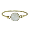 GOLD PLATED BRACELET WITH SEMI-PRECIOUS STONE - MOONSTONE