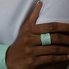 MINT GREEN DRAGONFLY PATINA RING