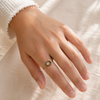 TANVI COLLECTION RING - GOLD WITH MOONSTONE