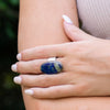 HANDCRAFTED KASHI SEMIPRECIOUS STONE RING - LAPIS
