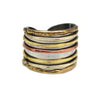MIXED METAL BAND CUFF RING