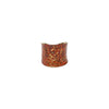 BRASS PATINA RING - RED ORANGE VINES