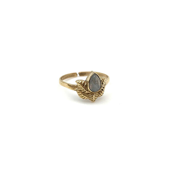 TANVI COLLECTION RING - GOLD WITH LABRADORITE