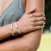 SILVER PLATED ADJUSTABLE RING - PEACE SIGN