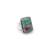HANDCRAFTED KASHI SEMIPRECIOUS STONE RING - RUBY FUCHSITE