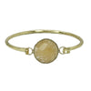 GOLD BRACELET WITH SEMIPRECIOUS YELLOW AVENTURINE