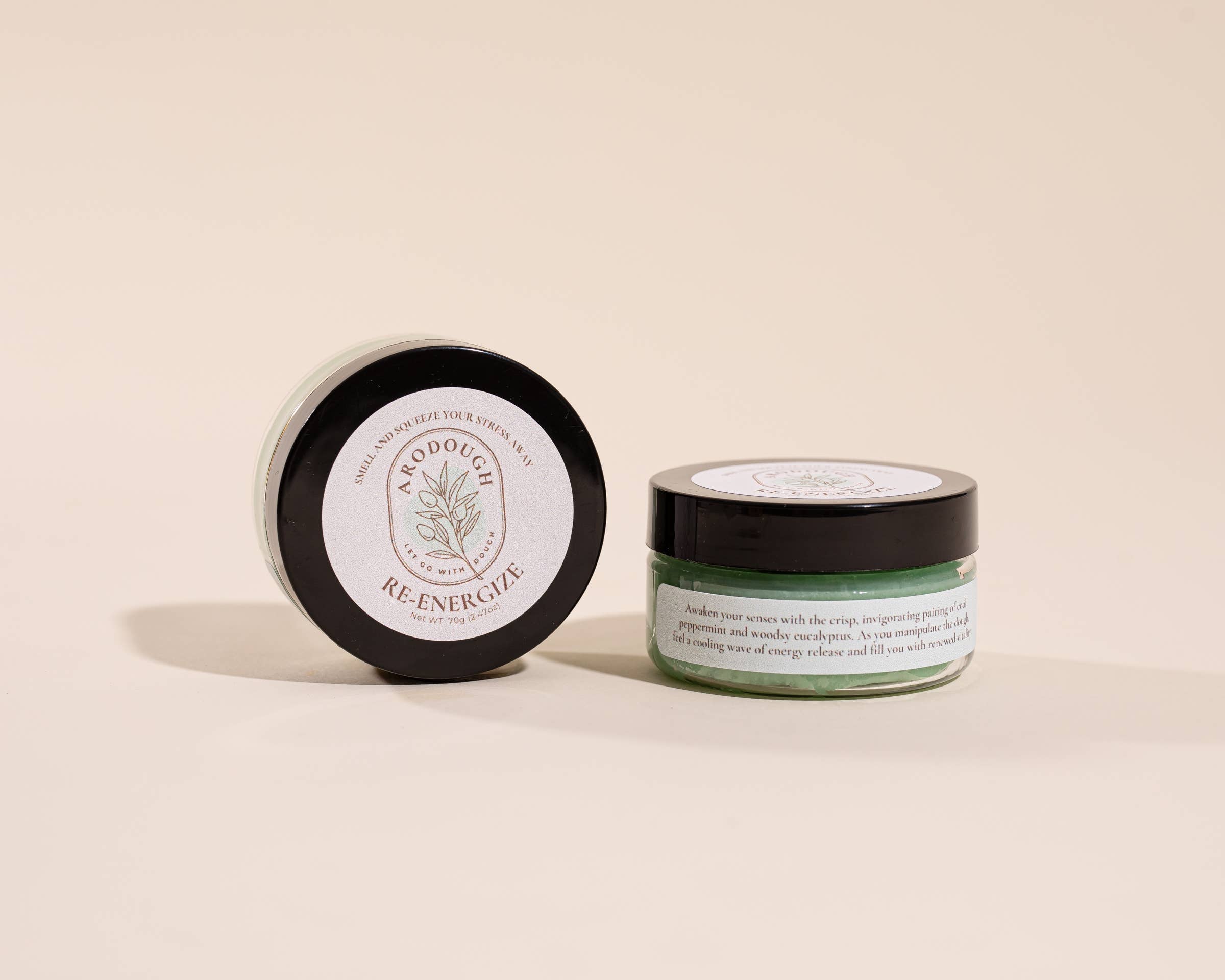 RE-ENERGIZE SENSORY STRESS RELIEF AROMATHERAPY DOUGH: 2 OZ