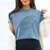 DISTRESSED FOOTBALL COMFORT GRAPHIC TEE