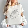 DISTRESSED FOOTBALL COMFORT GRAPHIC TEE