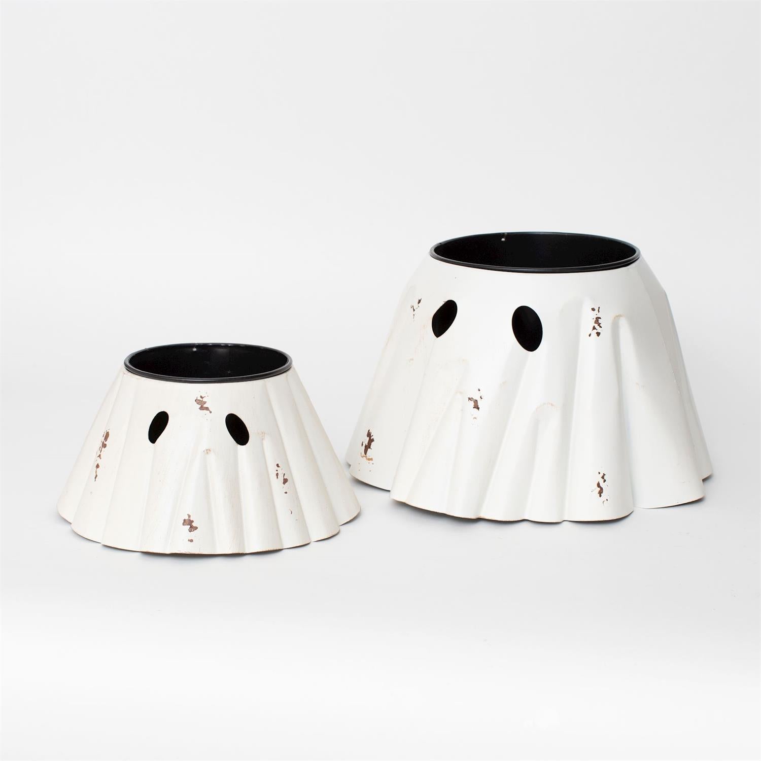 METAL GHOST PLANTER