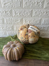 HARVEST PUMPKIN, FLORAL PRINT