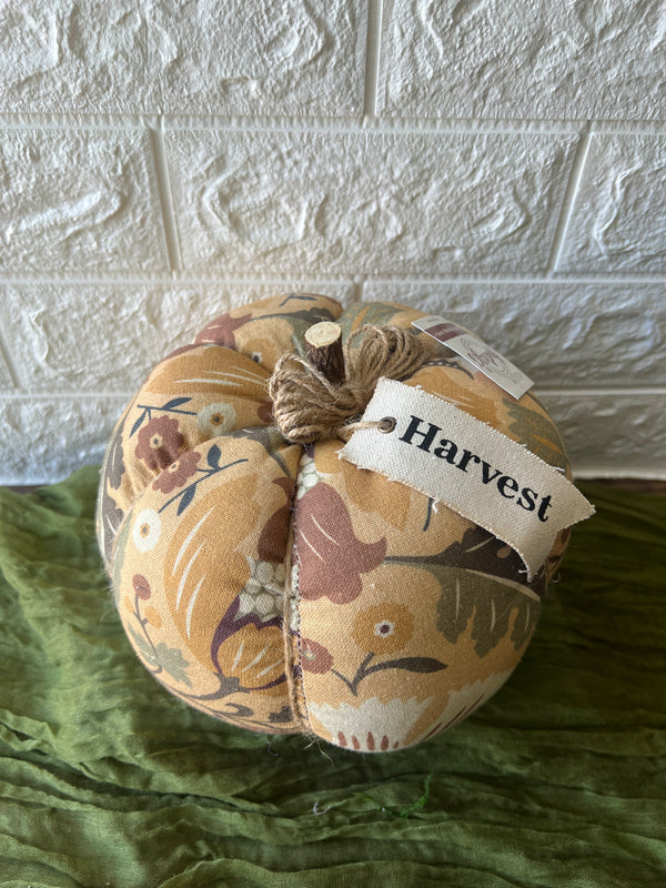 HARVEST PUMPKIN, FLORAL PRINT