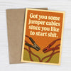 JUMPER CABLES START SHI* CARD