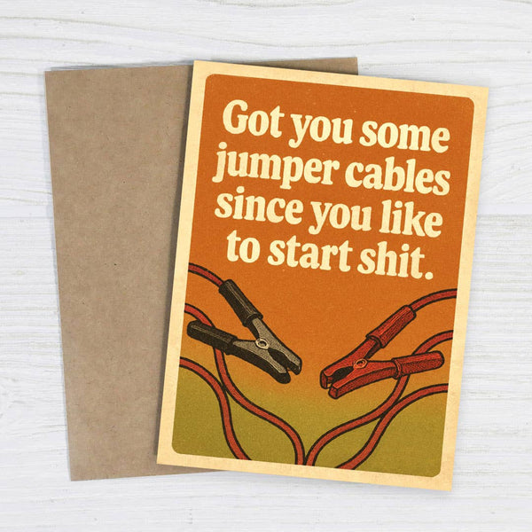 JUMPER CABLES START SHI* CARD