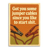 JUMPER CABLES START SHI* CARD