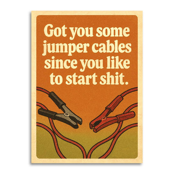 JUMPER CABLES START SHI* CARD