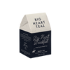 A box of Big Heart Tea Company's Breakfast Blend tea bags with packaging that includes the brand name and product details.