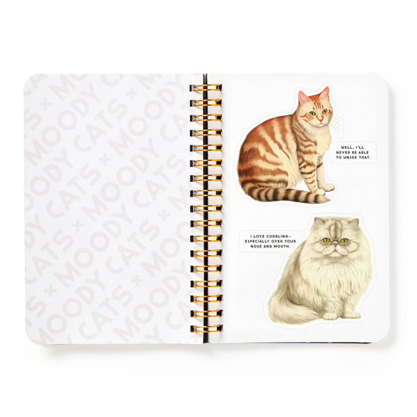 BRASS MONKEY MOODY CATS STICKER BOOK