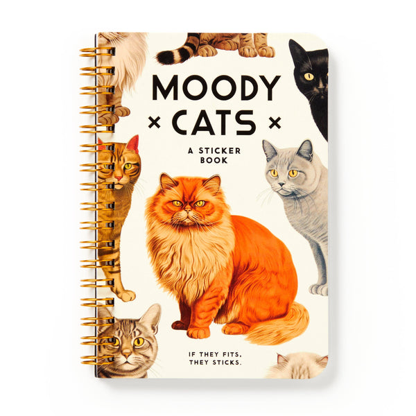 BRASS MONKEY MOODY CATS STICKER BOOK
