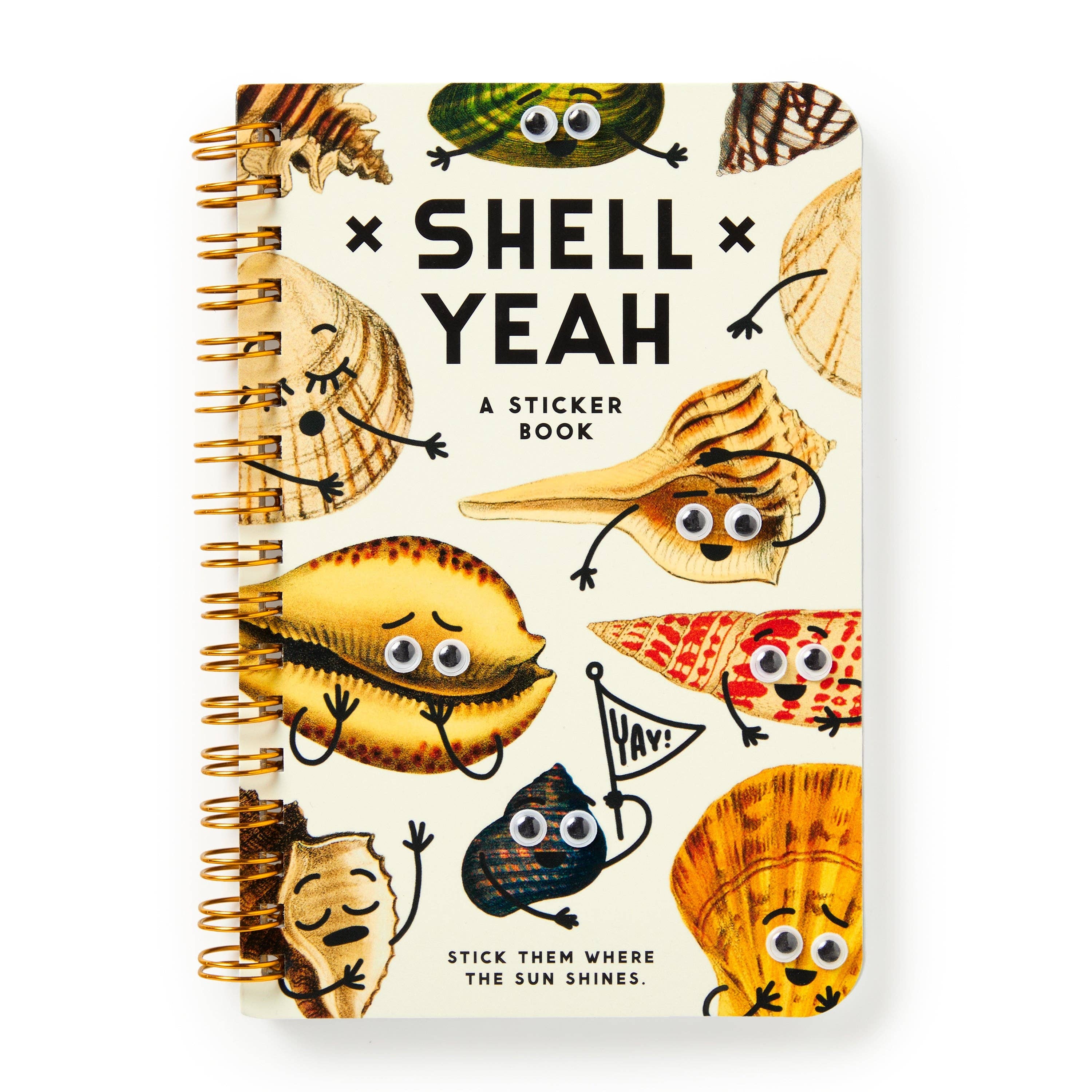 Monkey Shells BRASS MONKEY SHELL YEAH STICKER BOOK