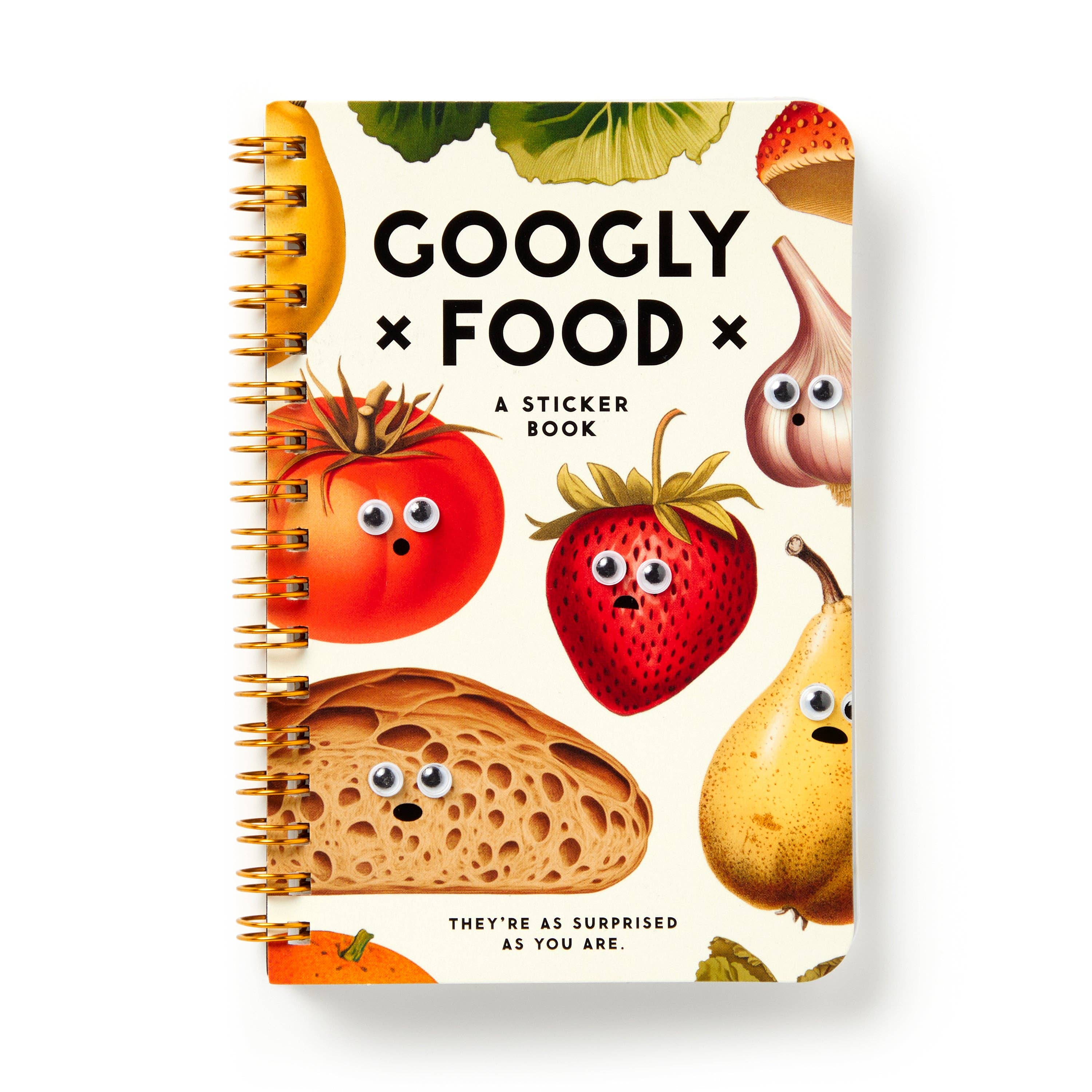 BRASS MONKEY GOOGLY FOOD STICKER BOOK