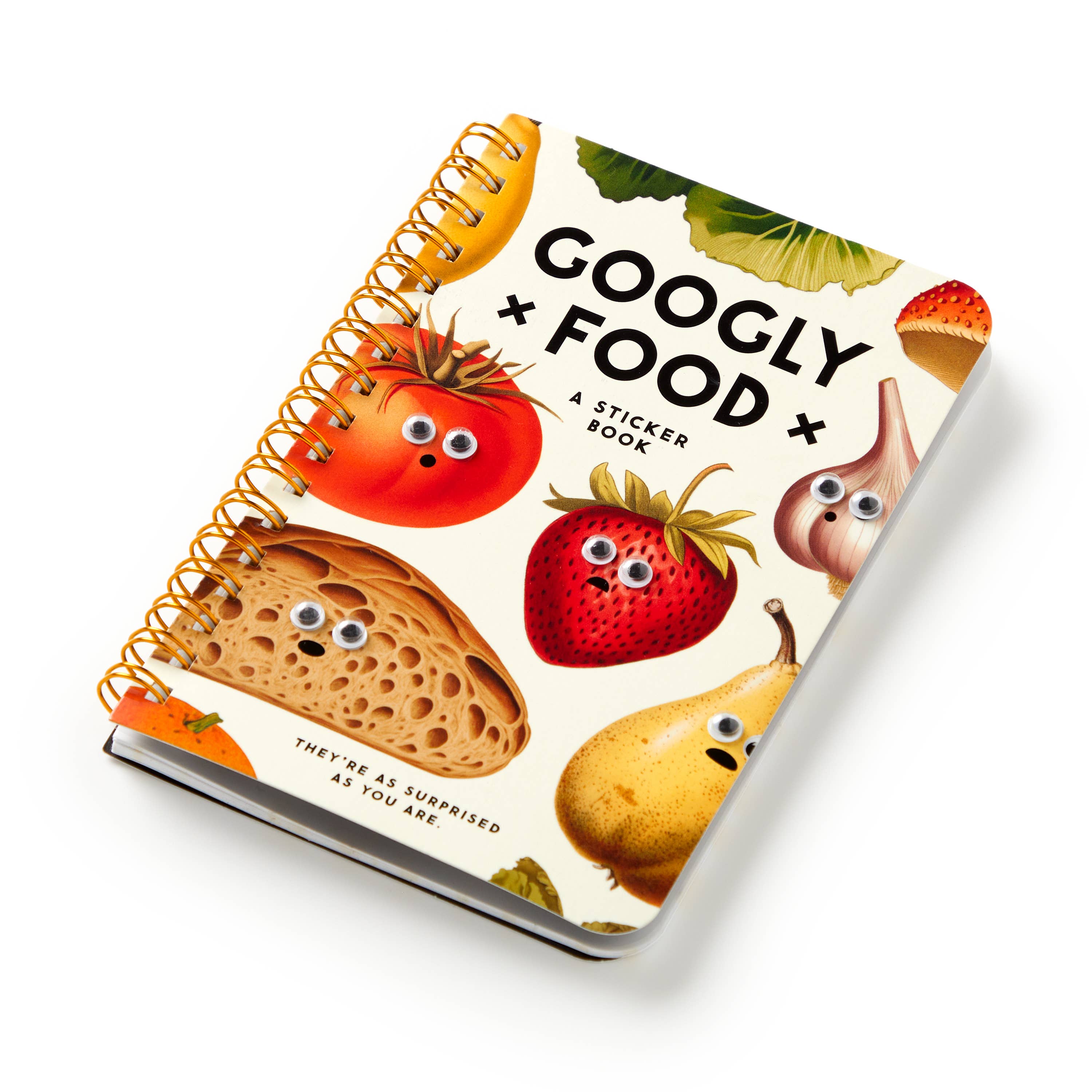 BRASS MONKEY GOOGLY FOOD STICKER BOOK