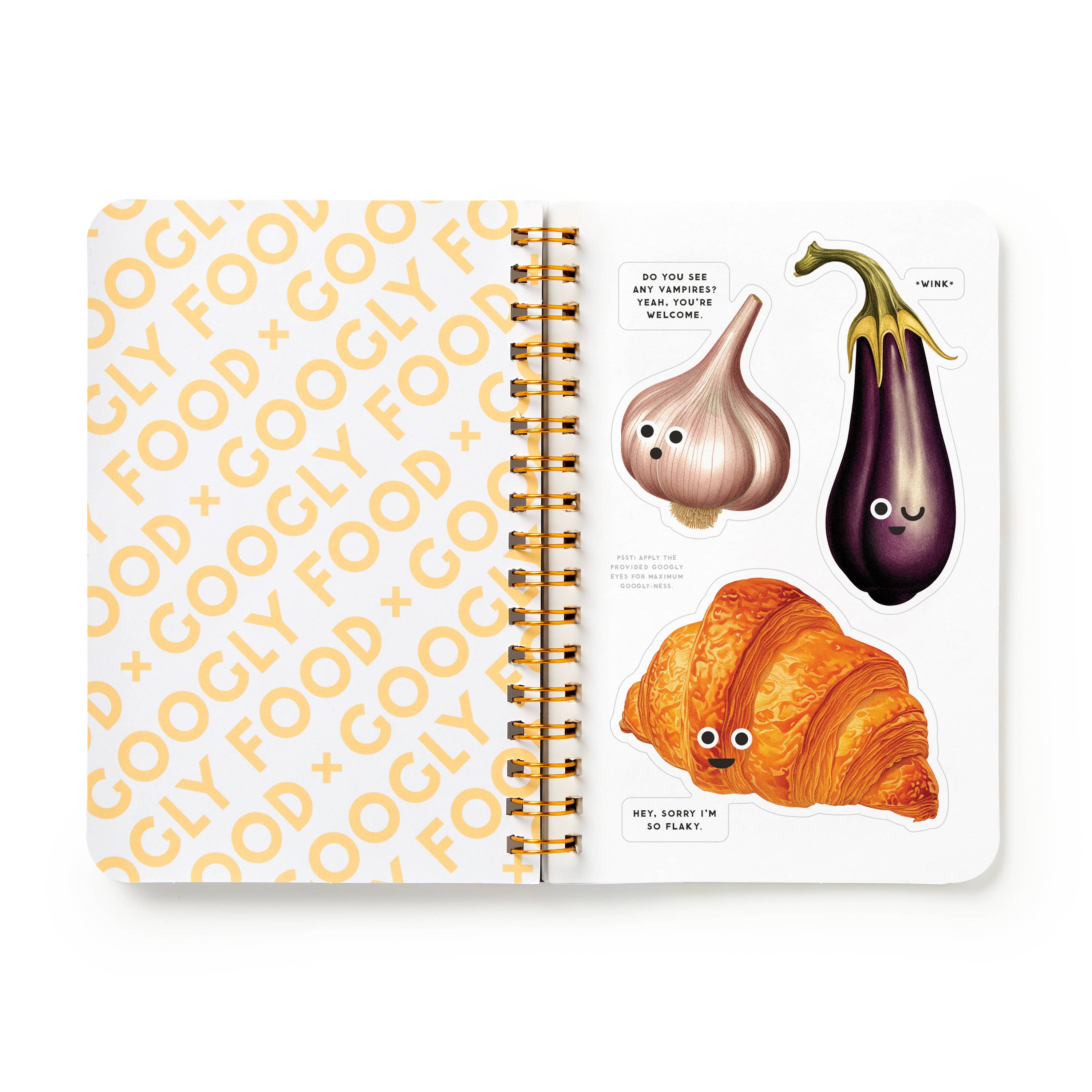 BRASS MONKEY GOOGLY FOOD STICKER BOOK
