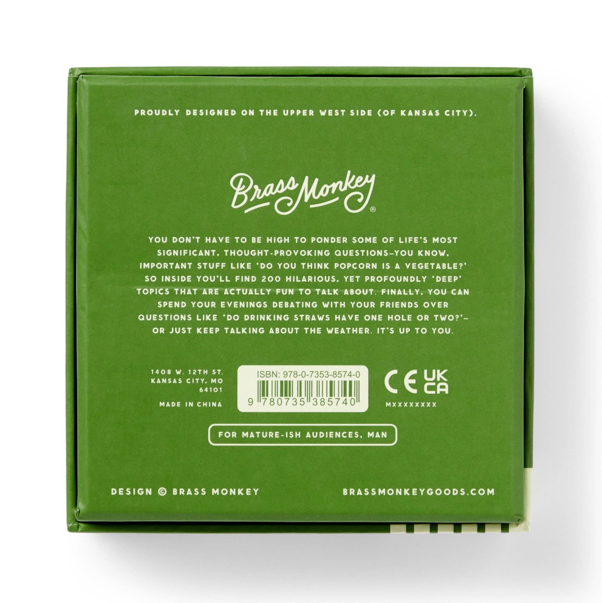 BRASS MONKEY STONER THOUGHTS CONVERSATION STARTERS