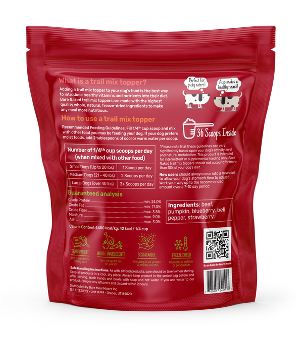 BEEF MIX - TRAIL MIX TOPPER FOR DOGS