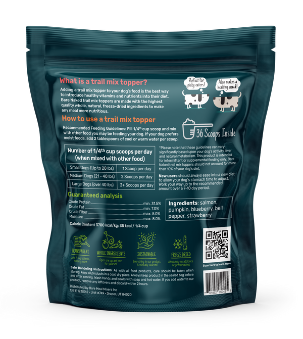 SALMON MIX - TRAIL MIX TOPPER FOR DOGS