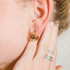 NON TARNISH CELESTIAL PAVE GOLD HUGGIE HOOPS