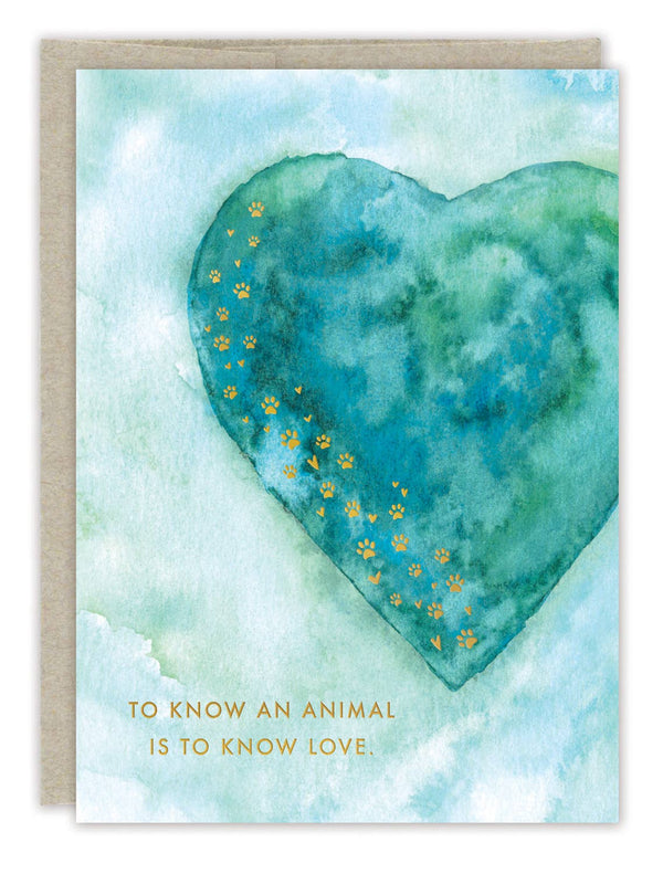PAW PRINTS PET SYMPATHY CARD