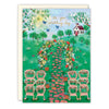 GARDEN SCENE WEDDING CARD