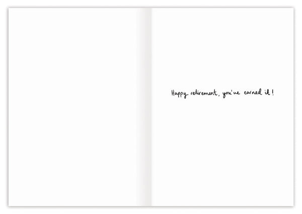 GARDEN SCENE RETIREMENT CARD