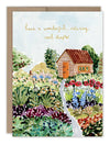 GARDEN SCENE RETIREMENT CARD