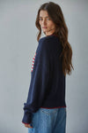 AMERICAN FLAG CREW KNIT SWEATER