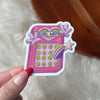 GIRL MATH CALCULATOR STICKER