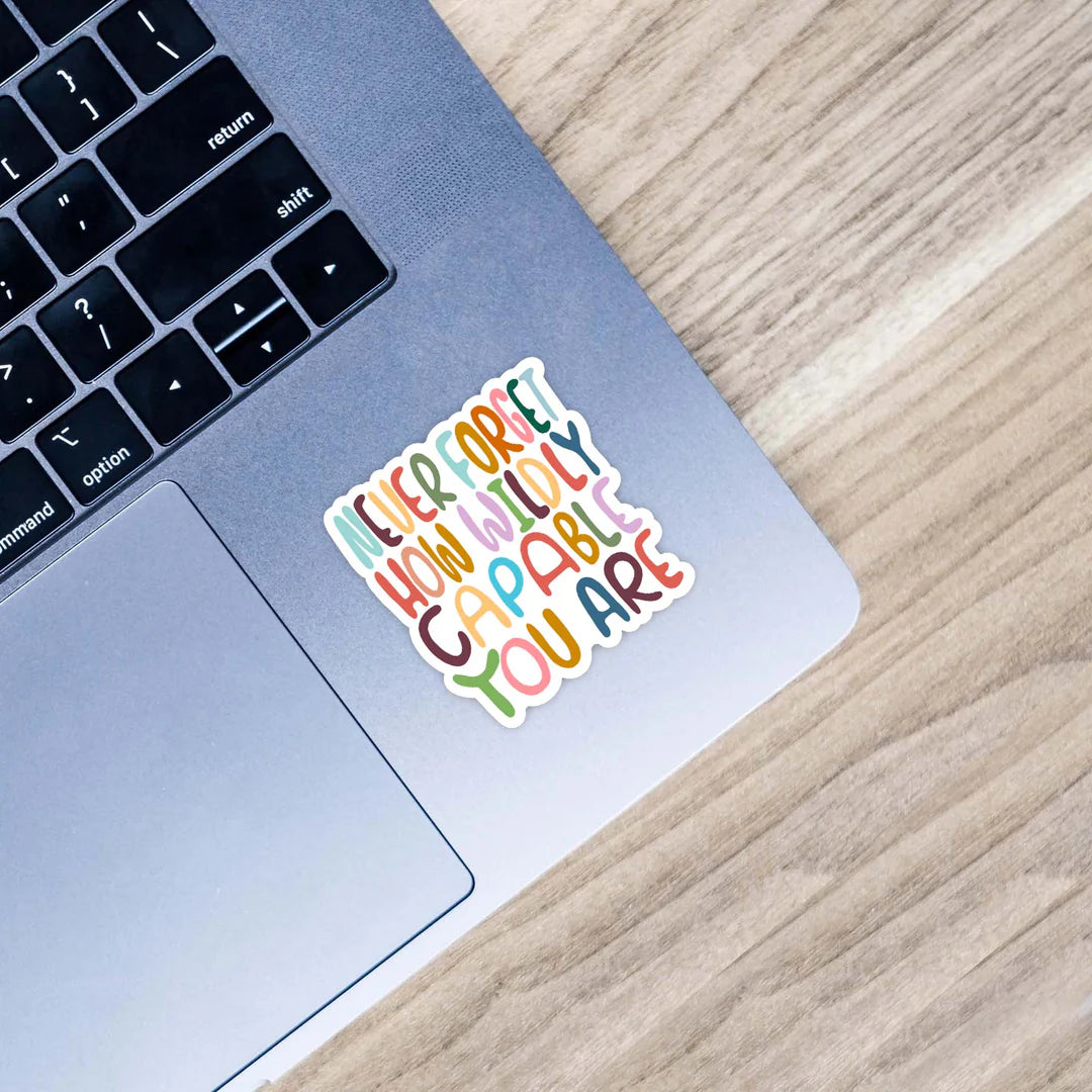 NEVER FORGET WILDLY CAPABLE STICKER
